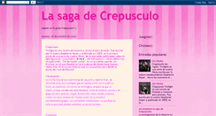 Desktop Screenshot of lasagadecrepusculo.blogspot.com