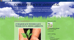 Desktop Screenshot of concientalizacionambiental1.blogspot.com