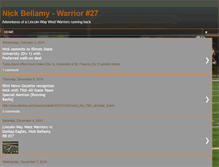 Tablet Screenshot of nickbellamyfootball.blogspot.com
