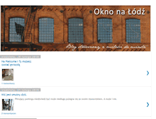 Tablet Screenshot of oknonalodz.blogspot.com