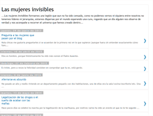 Tablet Screenshot of lasmujeresinvisibles.blogspot.com