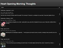 Tablet Screenshot of heartopeningmorningthoughts.blogspot.com