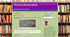 Desktop Screenshot of memorybooksgalore.blogspot.com