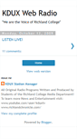 Mobile Screenshot of kduxwebradio.blogspot.com