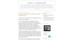 Desktop Screenshot of lovelandscape.blogspot.com