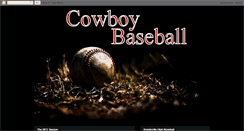 Desktop Screenshot of cowboybaseball.blogspot.com