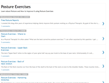 Tablet Screenshot of posture-exercises.blogspot.com