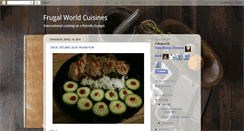 Desktop Screenshot of frugalworldcuisines.blogspot.com