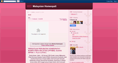 Desktop Screenshot of malaysianhomeopati.blogspot.com