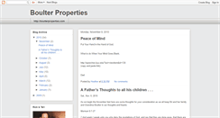 Desktop Screenshot of boulterproperties.blogspot.com