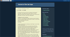 Desktop Screenshot of journalofthelastdays.blogspot.com