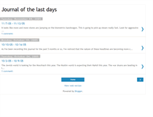 Tablet Screenshot of journalofthelastdays.blogspot.com