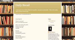 Desktop Screenshot of dailybreadpoetry.blogspot.com