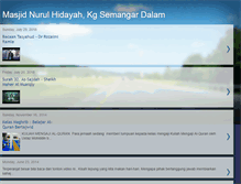 Tablet Screenshot of masjidnurulhidayahkgsemangar.blogspot.com