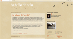 Desktop Screenshot of ioballodasola.blogspot.com