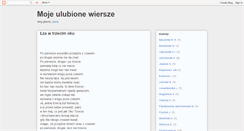 Desktop Screenshot of jasna-mojeulubionewiersze.blogspot.com