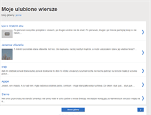 Tablet Screenshot of jasna-mojeulubionewiersze.blogspot.com