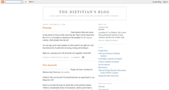 Desktop Screenshot of dietitian.blogspot.com