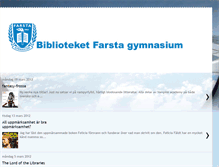 Tablet Screenshot of biblioteket-farstagymnasium.blogspot.com
