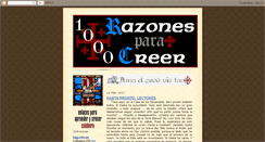 Desktop Screenshot of milrazonesparacreer.blogspot.com