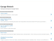 Tablet Screenshot of garagebiotech.blogspot.com