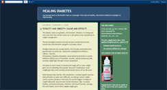 Desktop Screenshot of healing-diabetes.blogspot.com