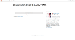 Desktop Screenshot of obtendescuentosonline.blogspot.com