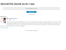 Tablet Screenshot of obtendescuentosonline.blogspot.com