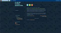 Desktop Screenshot of clubdefutbolbarcelona.blogspot.com