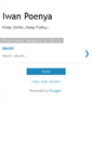 Mobile Screenshot of iwanpoenyablog.blogspot.com