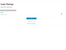 Tablet Screenshot of iwanpoenyablog.blogspot.com
