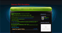 Desktop Screenshot of gamezpsxportables.blogspot.com