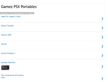Tablet Screenshot of gamezpsxportables.blogspot.com