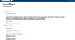 Desktop Screenshot of nerosubianco-nerosubianco.blogspot.com
