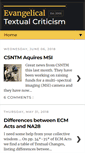 Mobile Screenshot of evangelicaltextualcriticism.blogspot.com