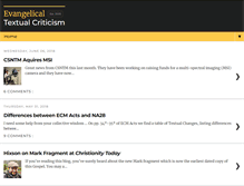 Tablet Screenshot of evangelicaltextualcriticism.blogspot.com