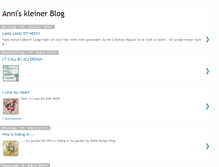 Tablet Screenshot of anniskleinerblog.blogspot.com