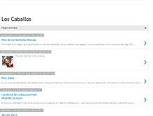 Tablet Screenshot of caballosyeguaspotros.blogspot.com