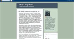 Desktop Screenshot of intothedeepwater.blogspot.com