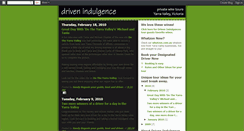 Desktop Screenshot of drivenindulgence.blogspot.com