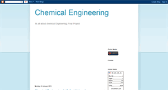 Desktop Screenshot of chemicalengineer2011.blogspot.com