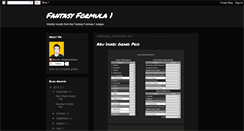 Desktop Screenshot of fantasyf1.blogspot.com