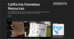 Desktop Screenshot of homelessresourcesca.blogspot.com