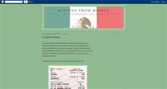 Desktop Screenshot of minutesfrommexico.blogspot.com