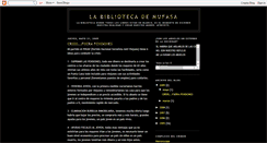 Desktop Screenshot of bibliomufasablog.blogspot.com