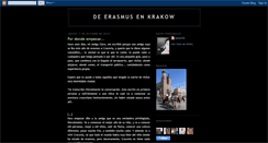 Desktop Screenshot of erasmuscracovia.blogspot.com