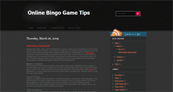 Desktop Screenshot of online-bingo-tips.blogspot.com