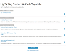 Tablet Screenshot of ligtvmacozetleri.blogspot.com