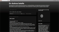 Desktop Screenshot of en-dudosa-batalla.blogspot.com