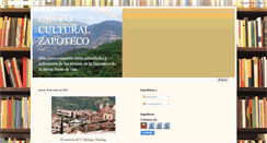 Desktop Screenshot of grupoculturalzapoteca.blogspot.com